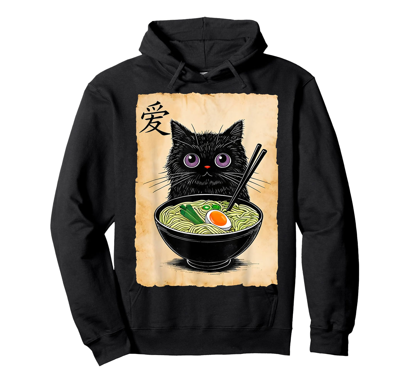 Cat Ramen Graphic Tees Funny Japanese Kawaii Anime Cat T-Shirt
