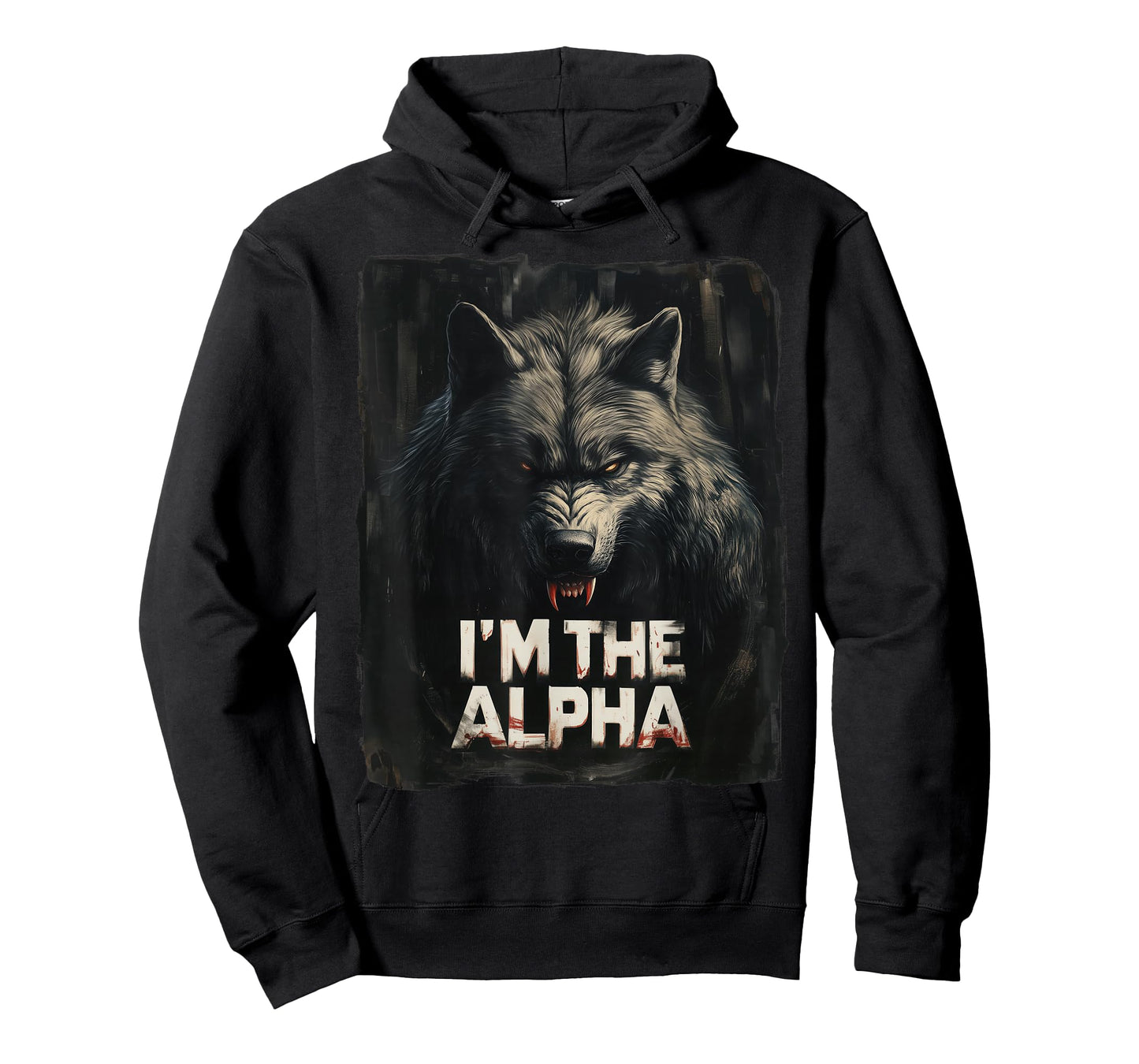 Cool Graphic Tee I'm The Alpha Wolf Trendy T-Shirt