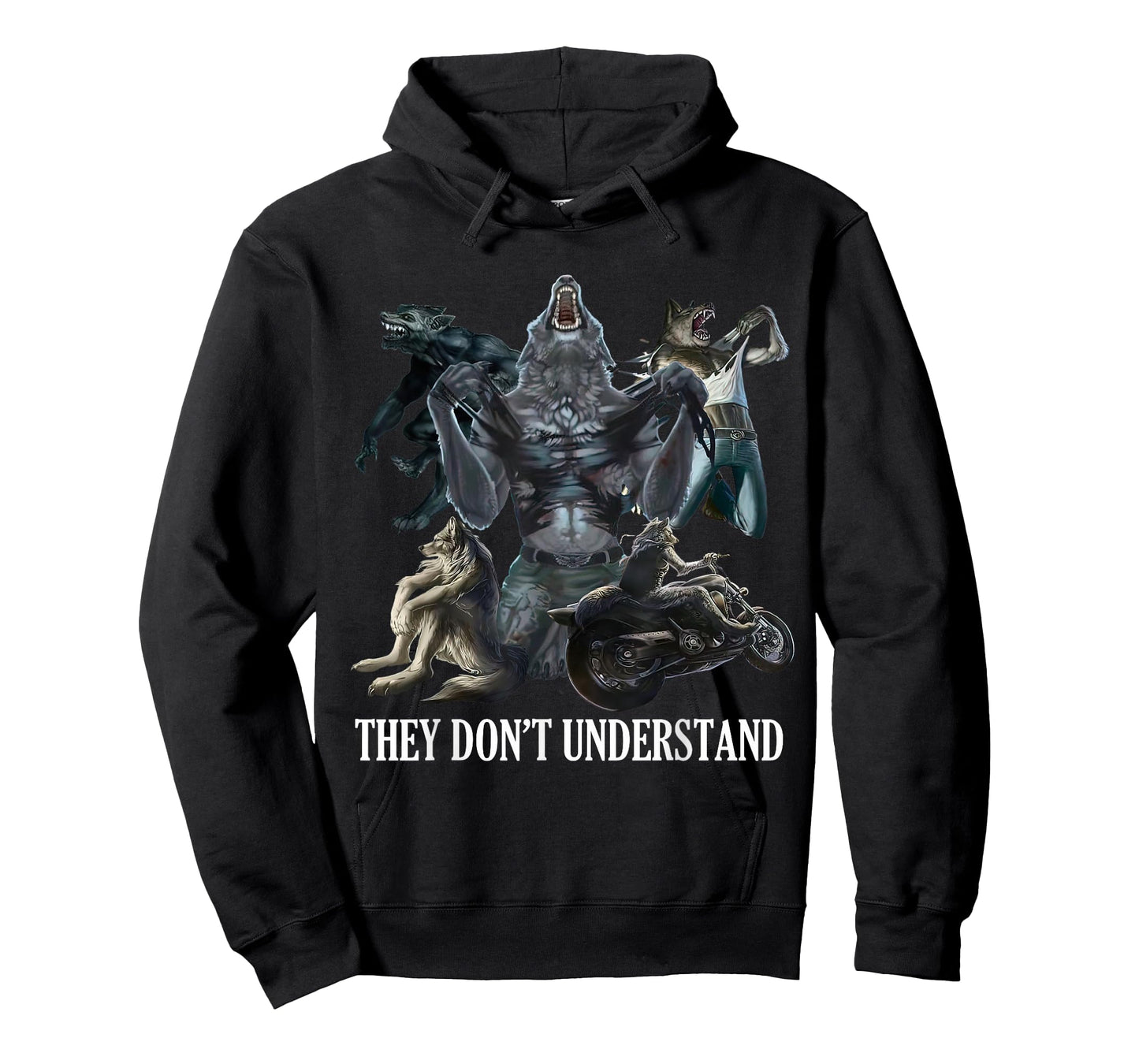 They Don’t Understand Alpha Wolf - Unhinged Sigma Wolf Meme T-Shirt