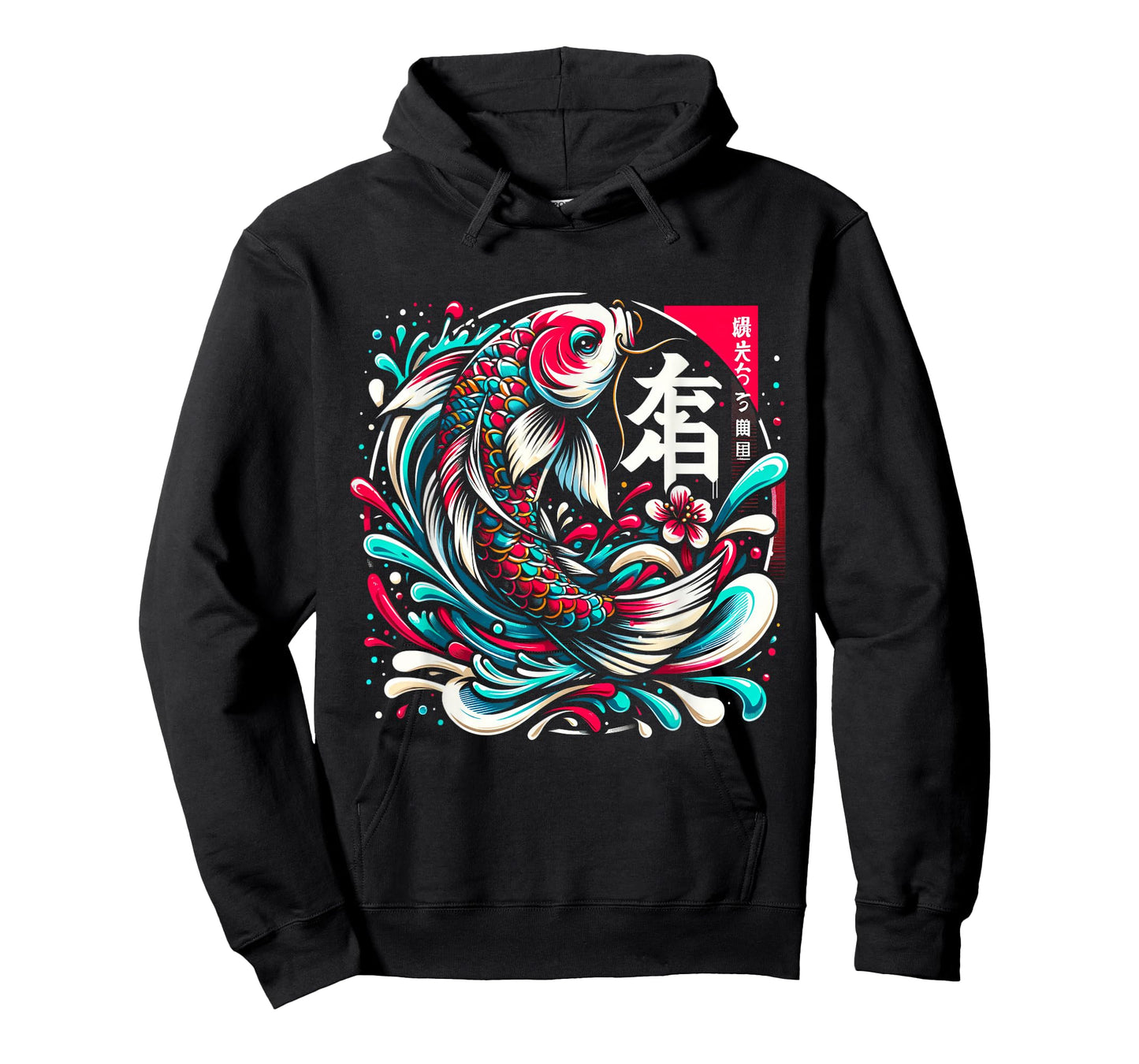 Koi Carp Tee Japanese Fish Kanji Graffiti Style Japan Lover T-Shirt