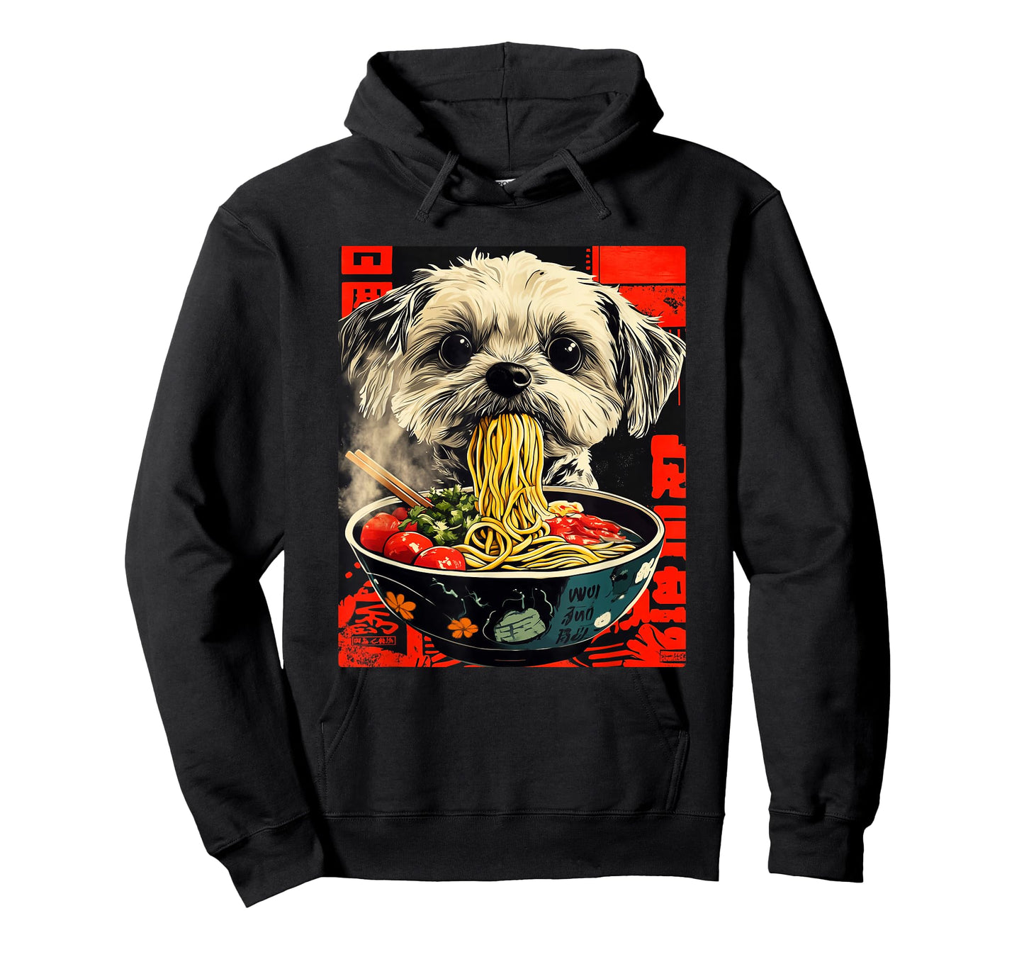 Funny Shih Tzu Ramen Japanese Kawaii Shih Tzu T-Shirt