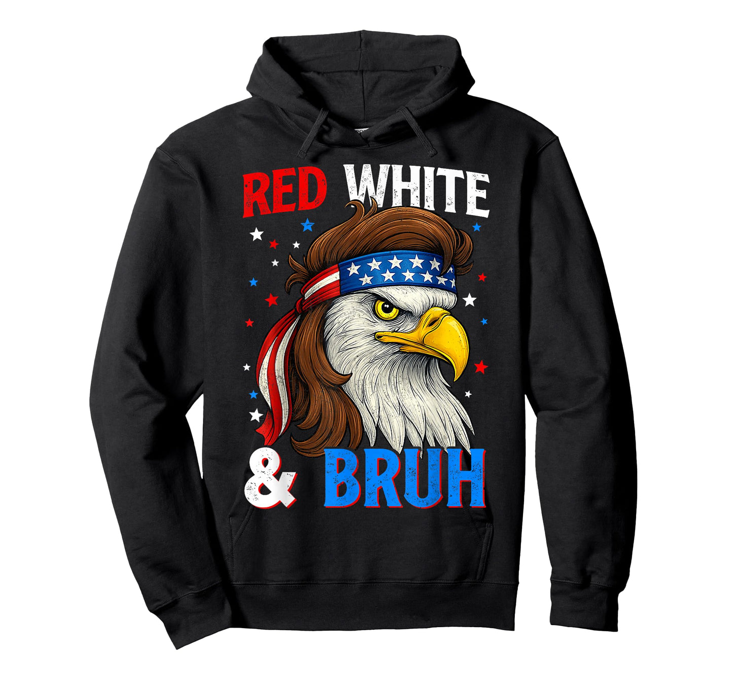 Patriotic Red White & Bruh America eagle mullet 4th Of July T-Shirt