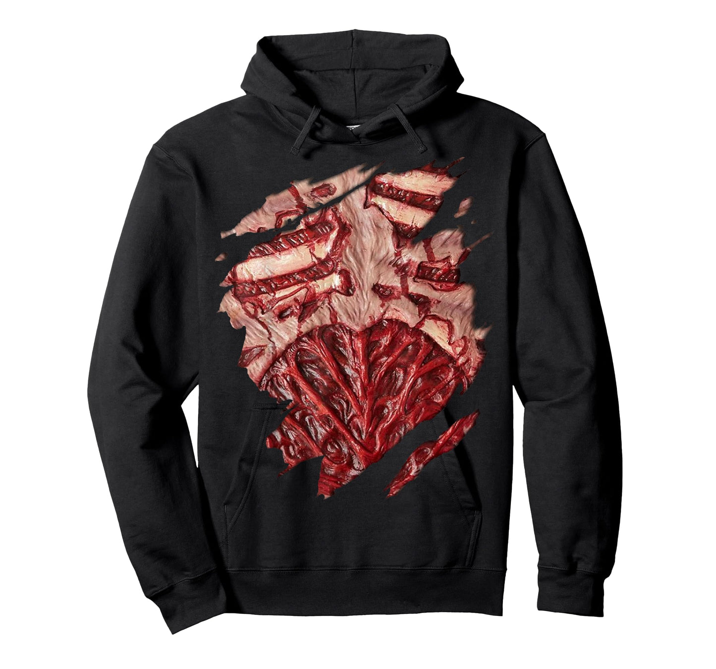 Zombie Chest Blood And Guts Halloween Costume T-Shirt