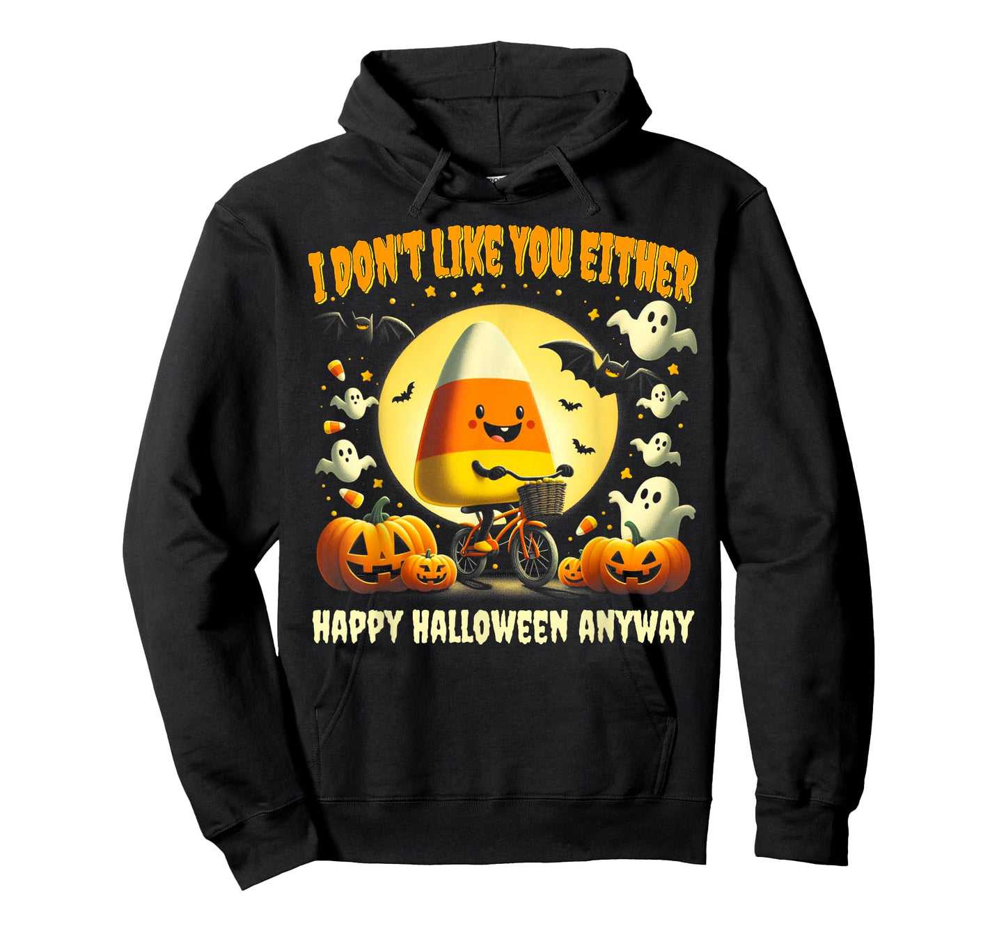 Halloween Costume Team Candy Corn I Don't Like You Either T-Shirt