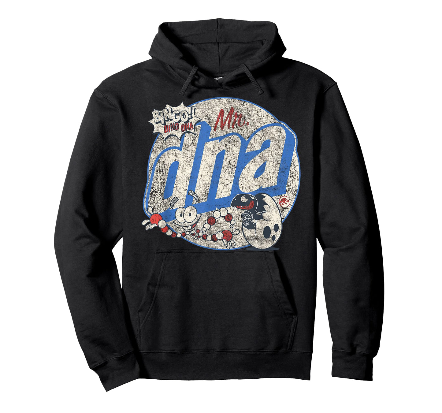 Jurassic World Retro Mr. DNA Bingo Dino Logo T-Shirt Small