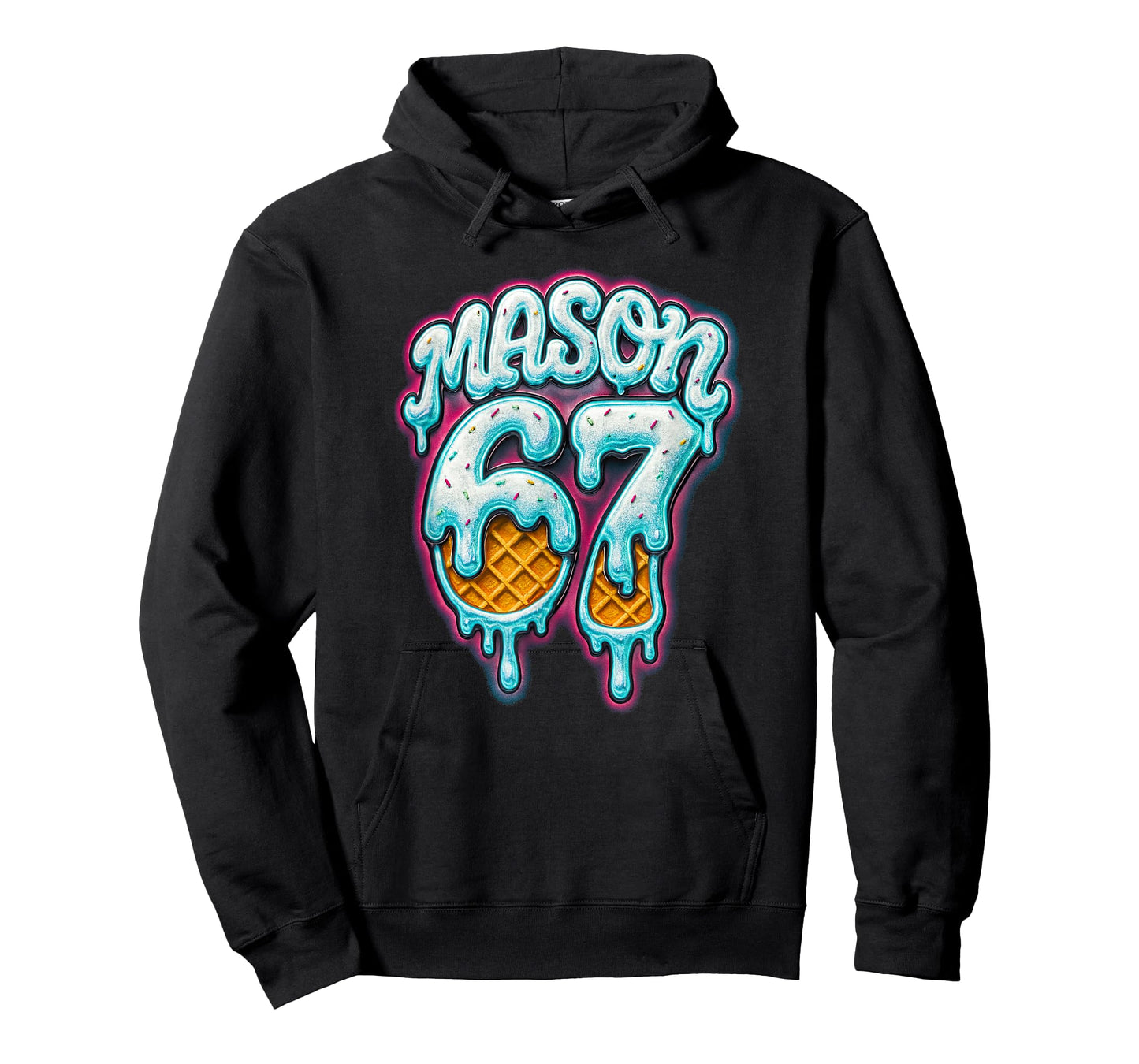 Mason 67 Ice Cream Drip Six Seven Meme 6 7 Teen Boys Kids T-Shirt