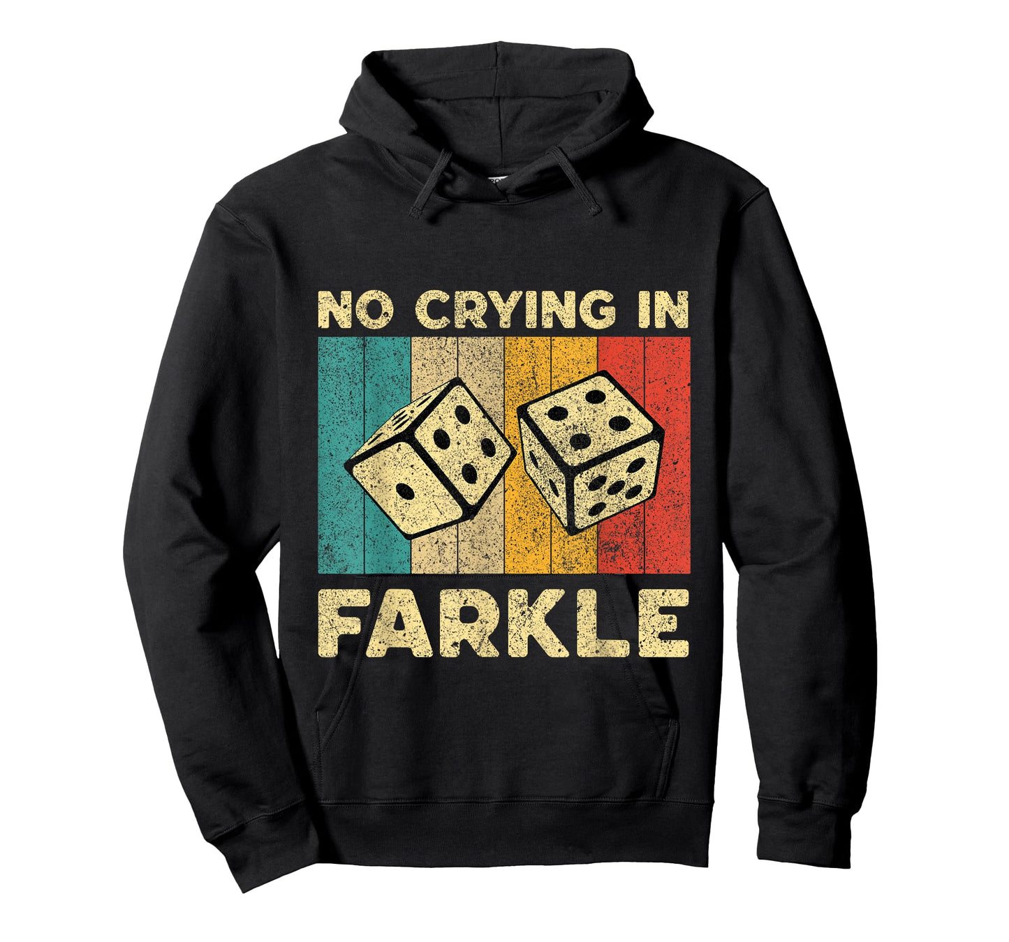 No Crying In Farkle Vintage Farkle Dice Game Mens Womens T-Shirt