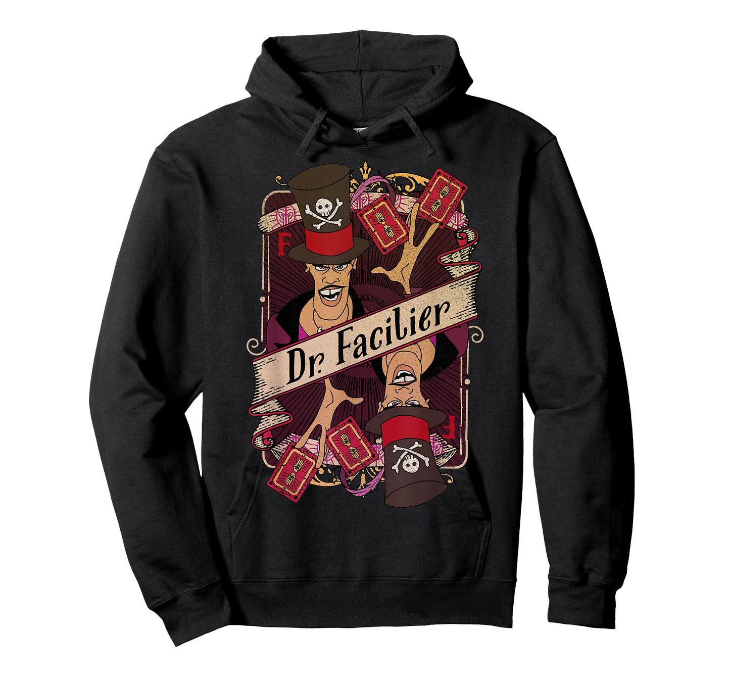 Disney Princess and The Frog Facilier Playing Card T-Shirt T-Shirt