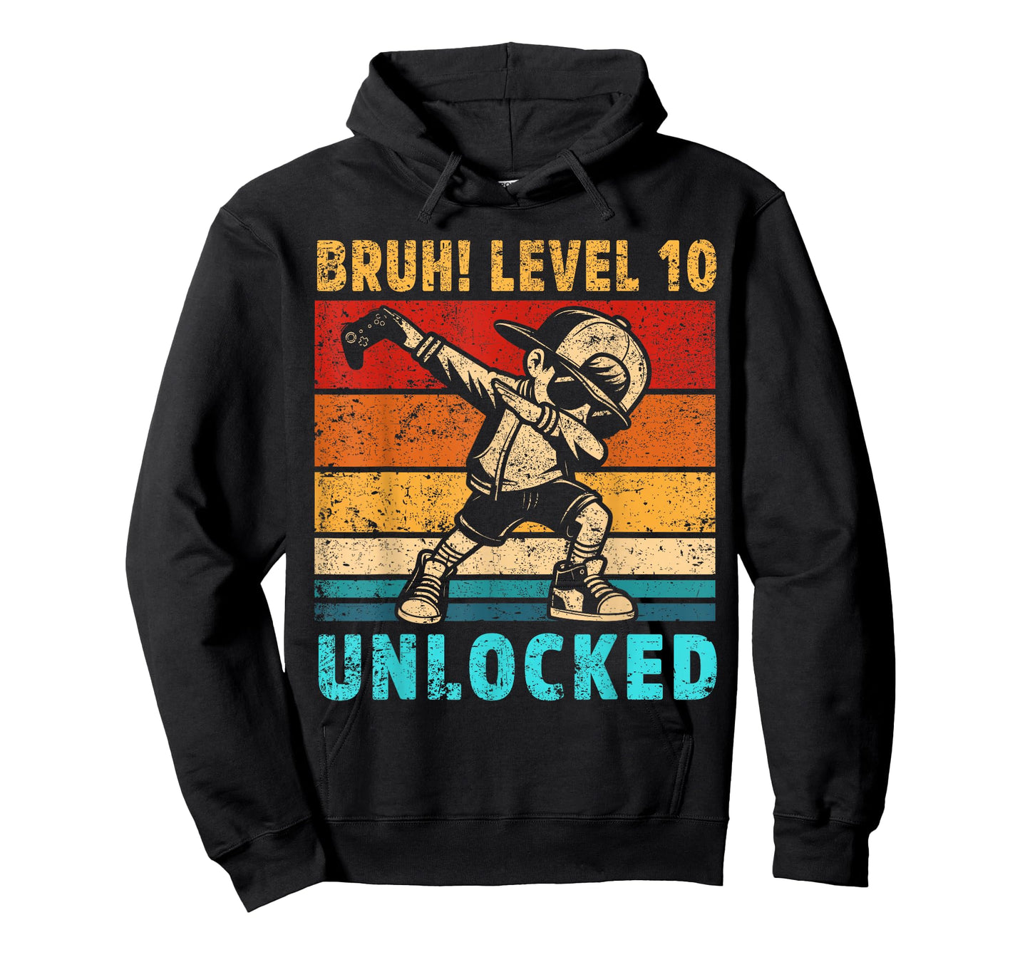 10 Year Old Birthday Dabbing Boy Bruh 10th level unlocked T-Shirt