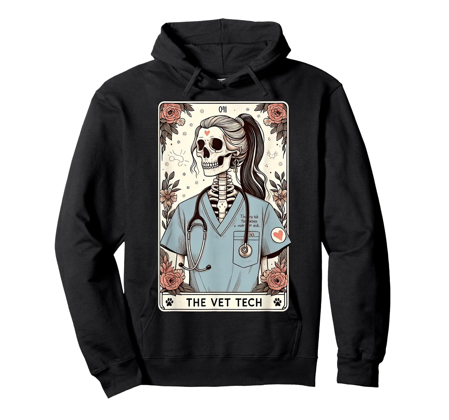 The Vet Tech Skeleton Veterinary Medicine Vet Med Nurse T-Shirt