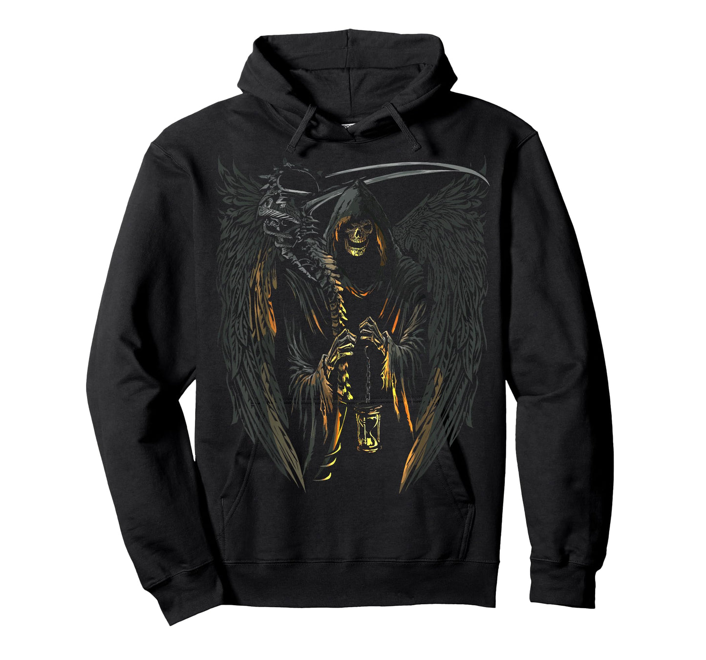 Angel of Death Grim Reaper Scary Halloween Occult Dark Art T-Shirt