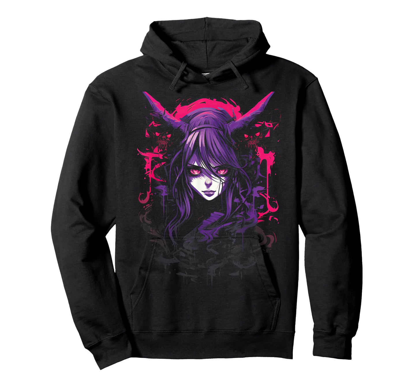Anime Goth Girl Japanese Aesthetic Grunge Horror T-Shirt