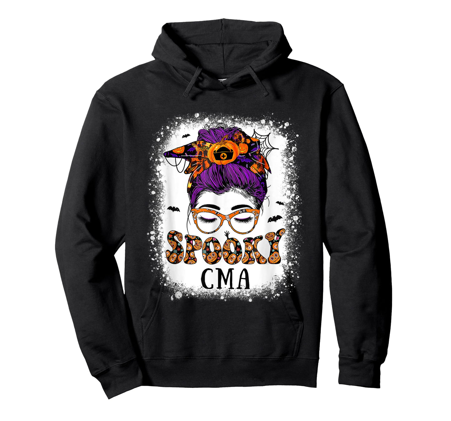 Spooky CMA Witch Leopard Messy Bun Halloween Costumes T-Shirt