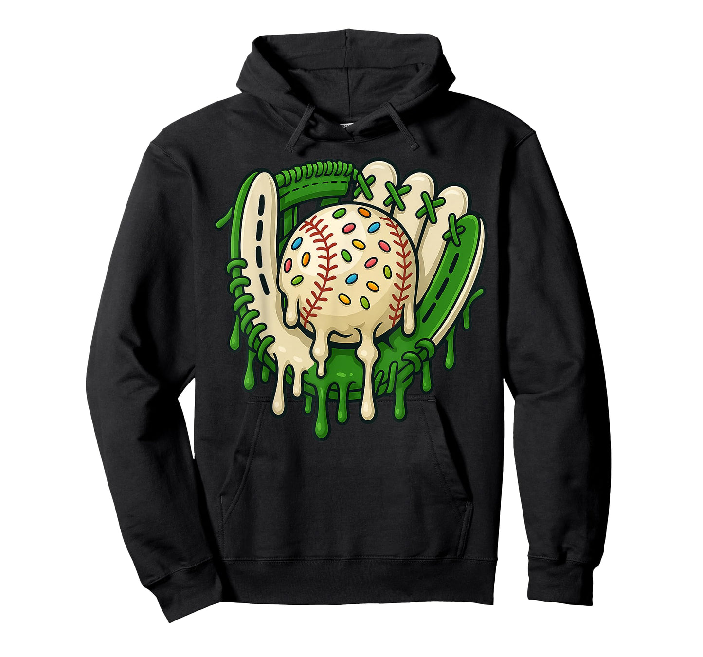 Baseball Drip Team for Boys and Girls Ice Cream Cool T-Shirt