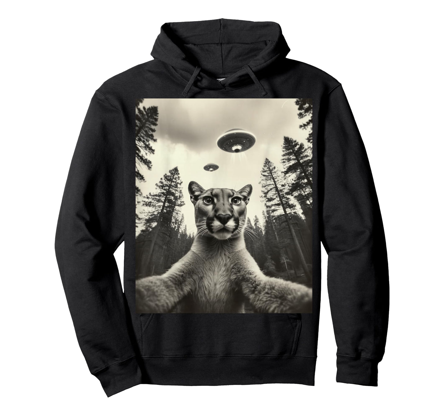 Alien Encounter: Puma Selfie with UFO T-Shirt