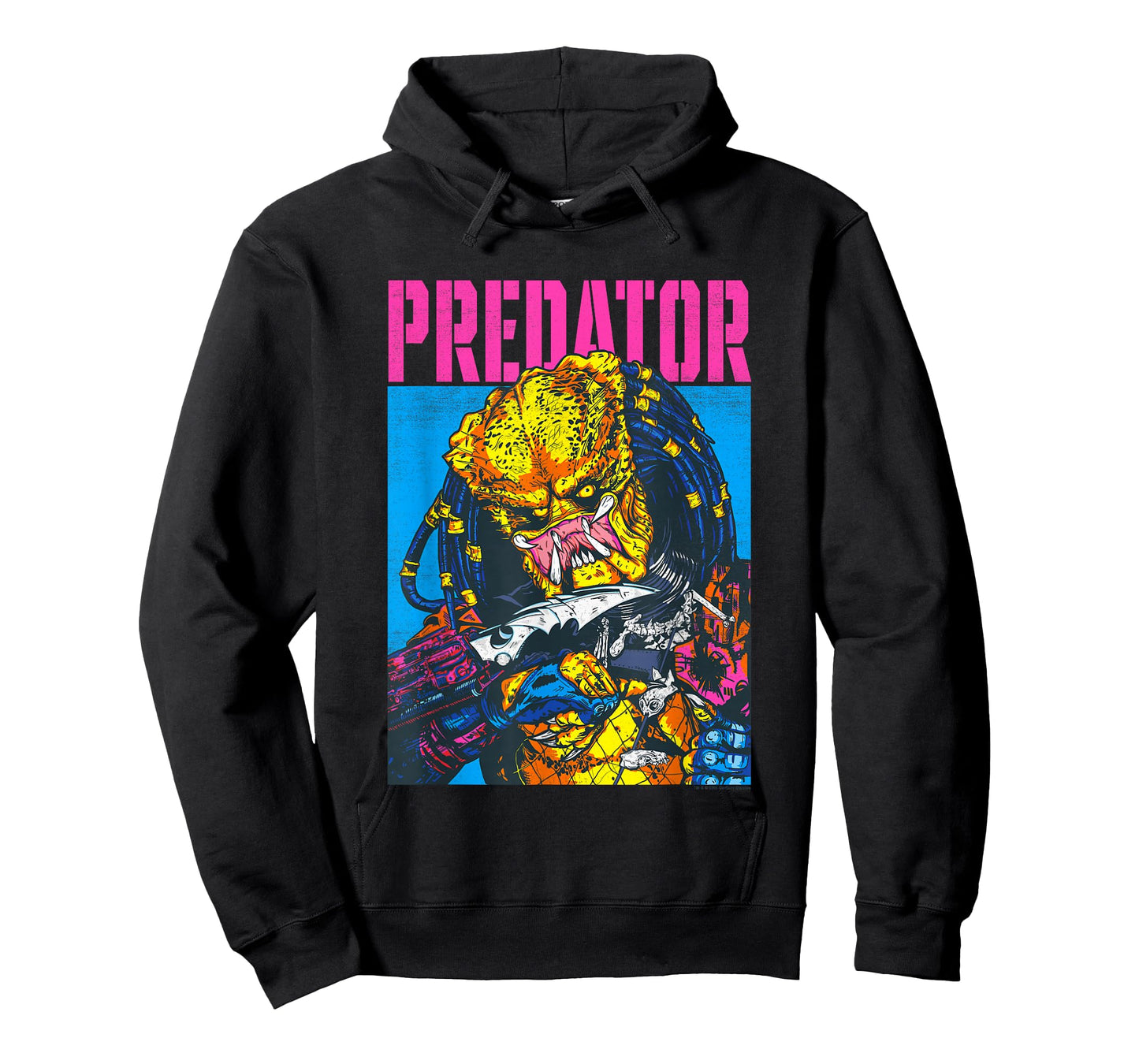 Aliens Iconic Epic Predator Retro Comic Big Chest Portrait T-Shirt