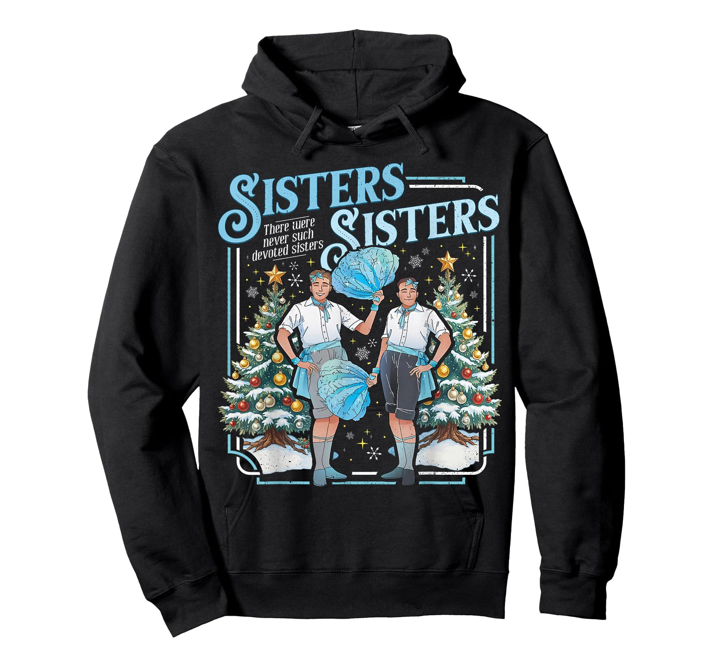 Devoted Sisters White Xmas Merry Christmas Snowflake Holiday T-Shirt