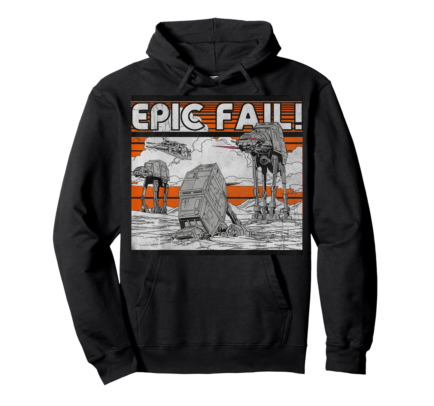 Star Wars AT-AT Walker Epic Fail Meme Graphic T-Shirt