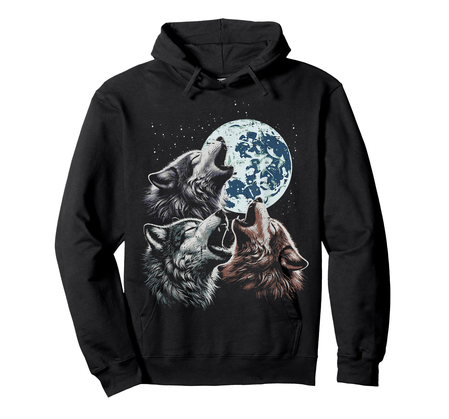 Wolves Cursed Moon Howl Funny Wolf Meme Parody Men Women Kid T-Shirt