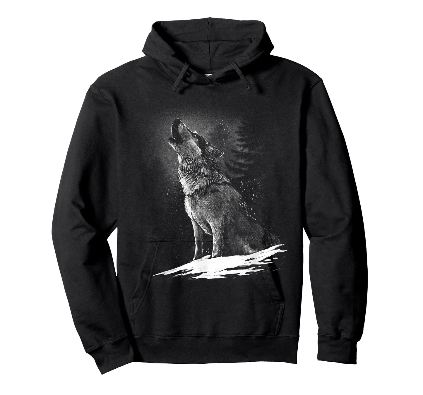 Wolf Hunting Ground, Icy Moon Forest wildlife T-Shirt