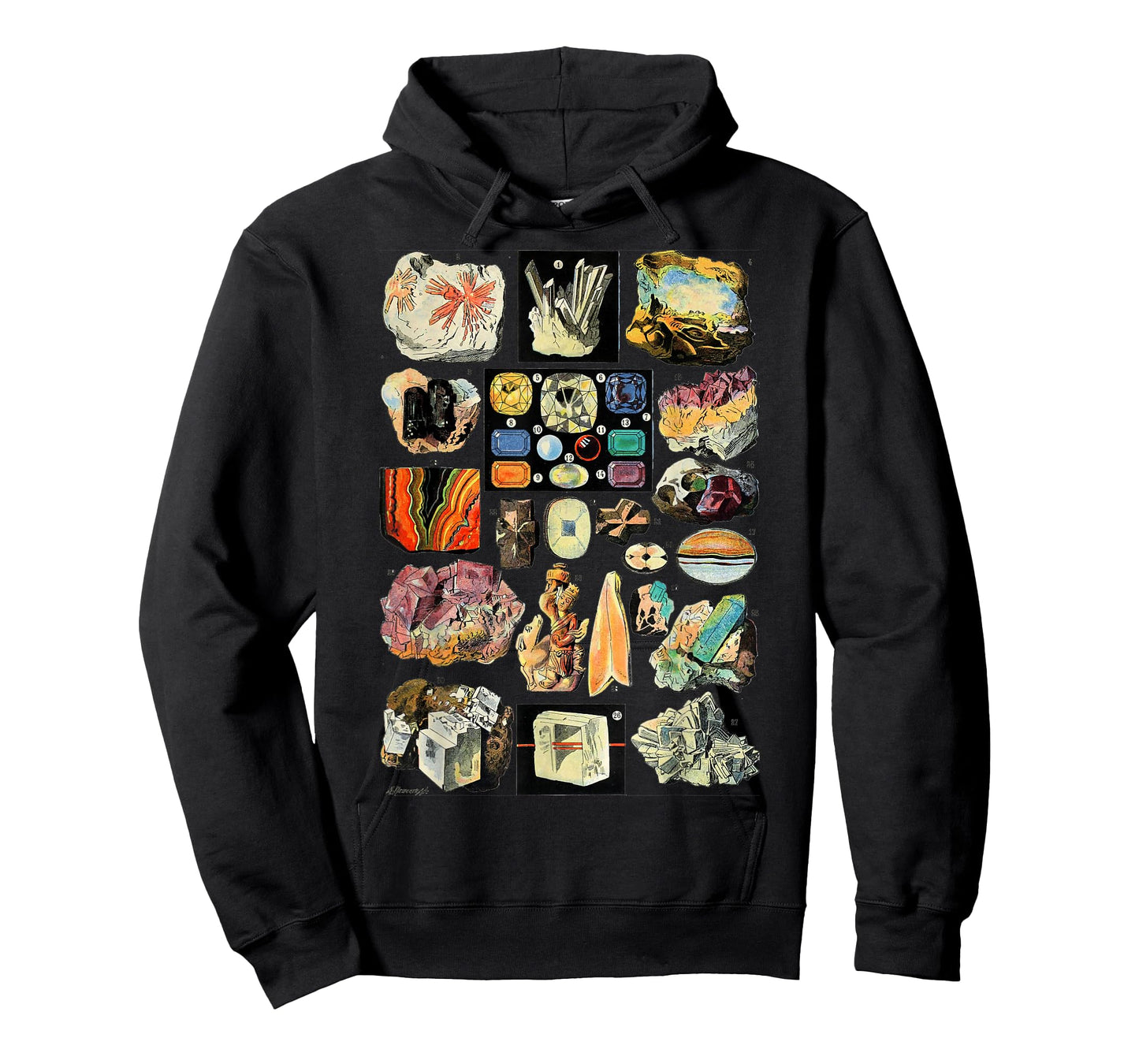 Minerals Gemstones and Crystals Rock Collecting Geology T-Shirt