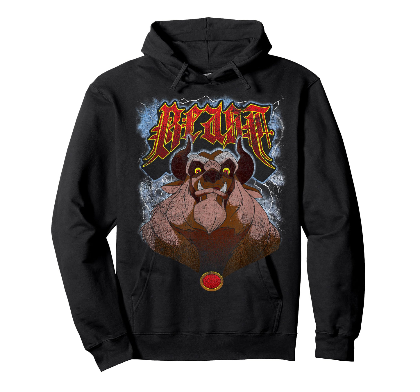 Disney Beauty and The Beast Angry Beast Portrait T-Shirt Small