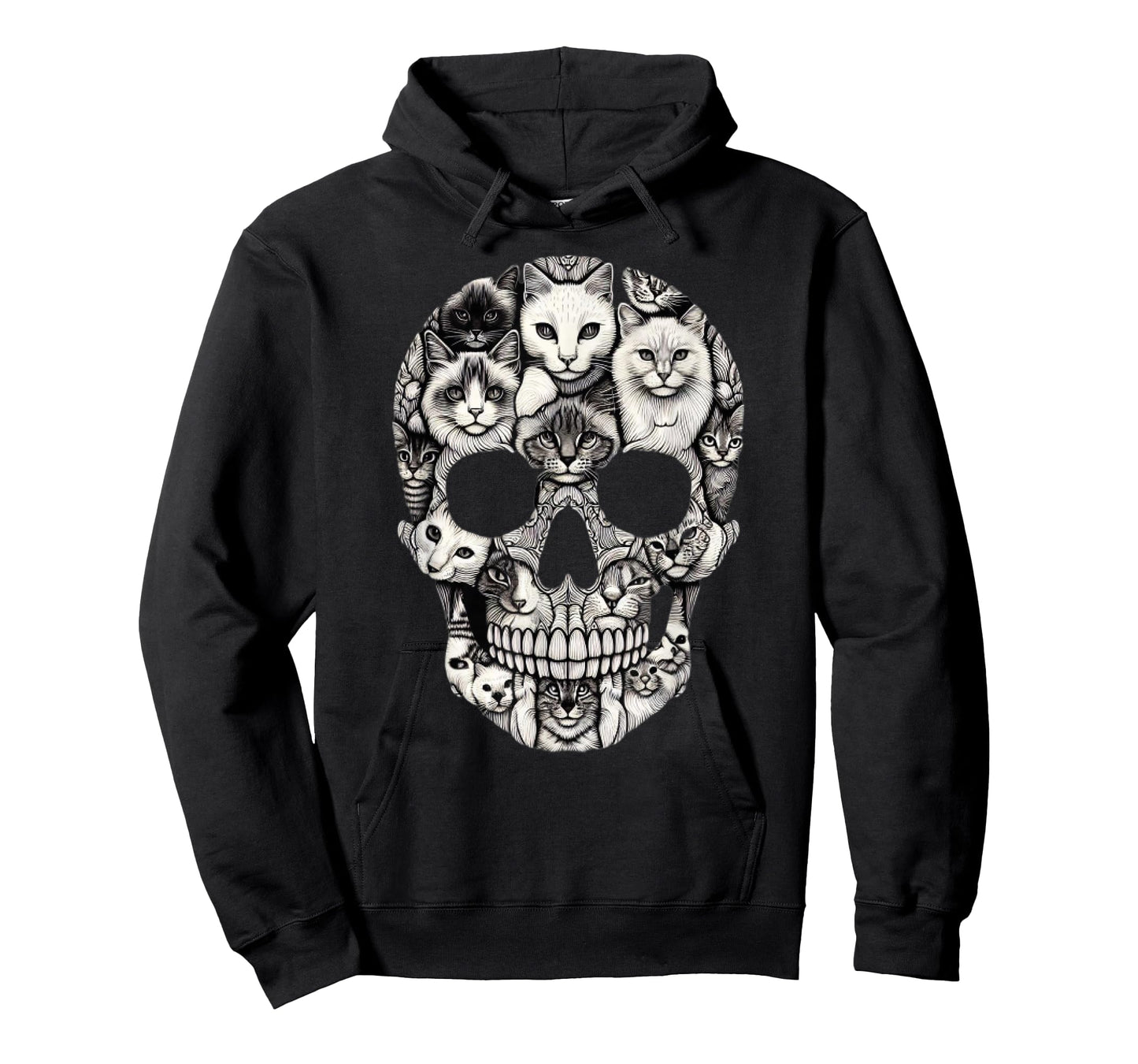 Cat Skull Skeleton Halloween Costume Skull Cat T-Shirt