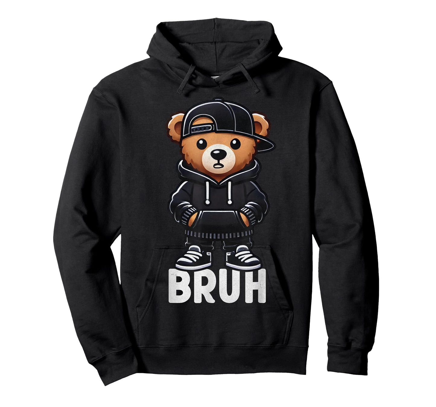 Funny Bruh Meme Hip Hop Teddy Bear Teenager Boys Teen Saying T-Shirt