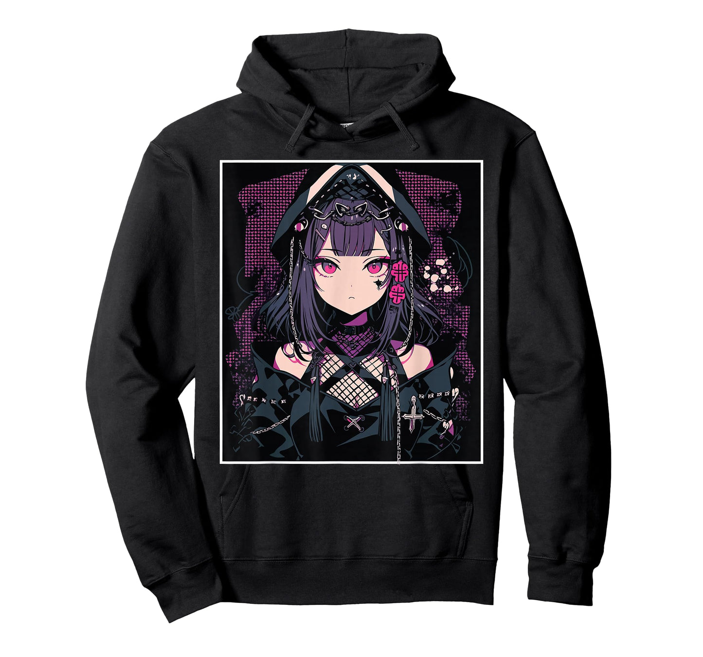 Anime Girl Gothic Waifu Japanese Aesthetic Kawaii Otaku T-Shirt