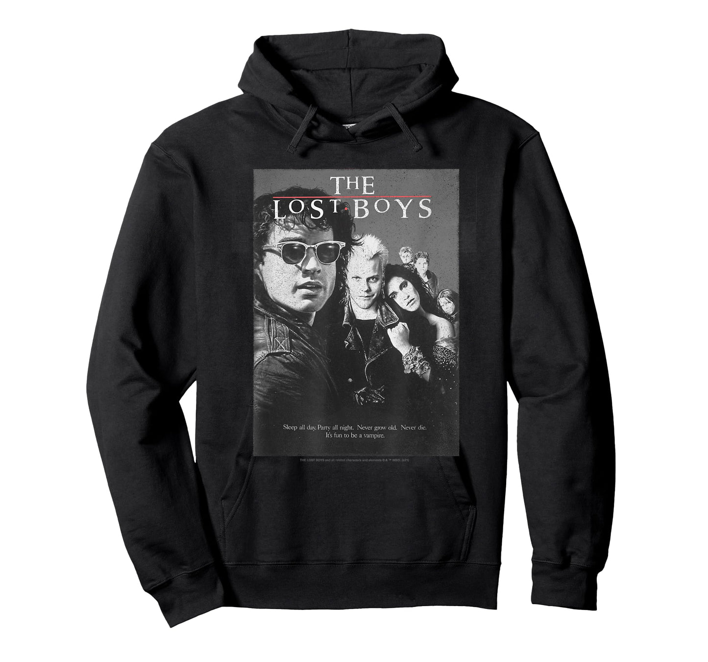 Lost Boys Group Shot Black & White Movie Poster T-Shirt