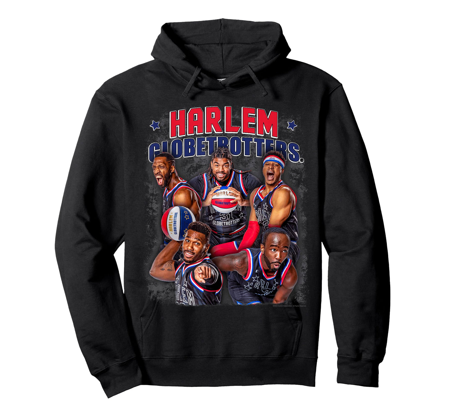 Harlem Globetrotters Basketball Colorful Team Photo T-Shirt
