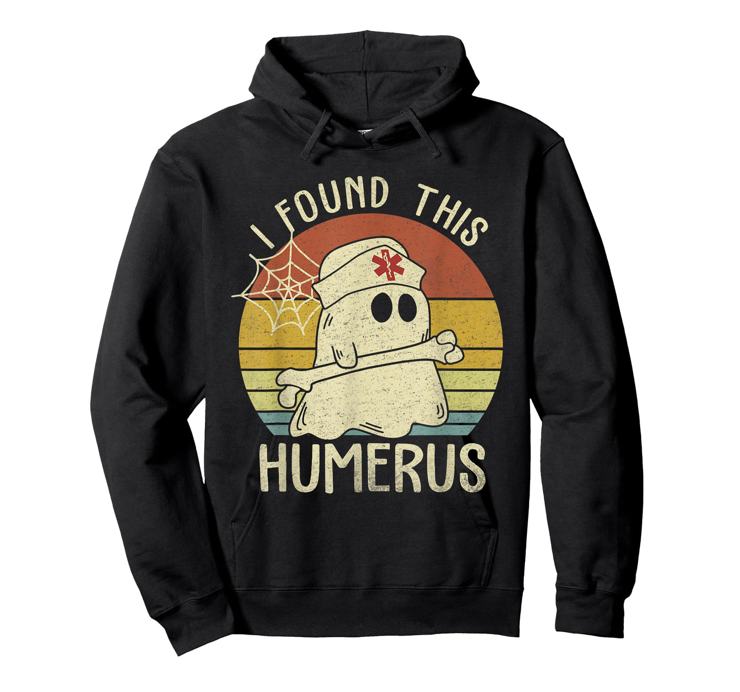 I Found This Humerus Halloween Nurse Nursing Ghost Humorous T-Shirt