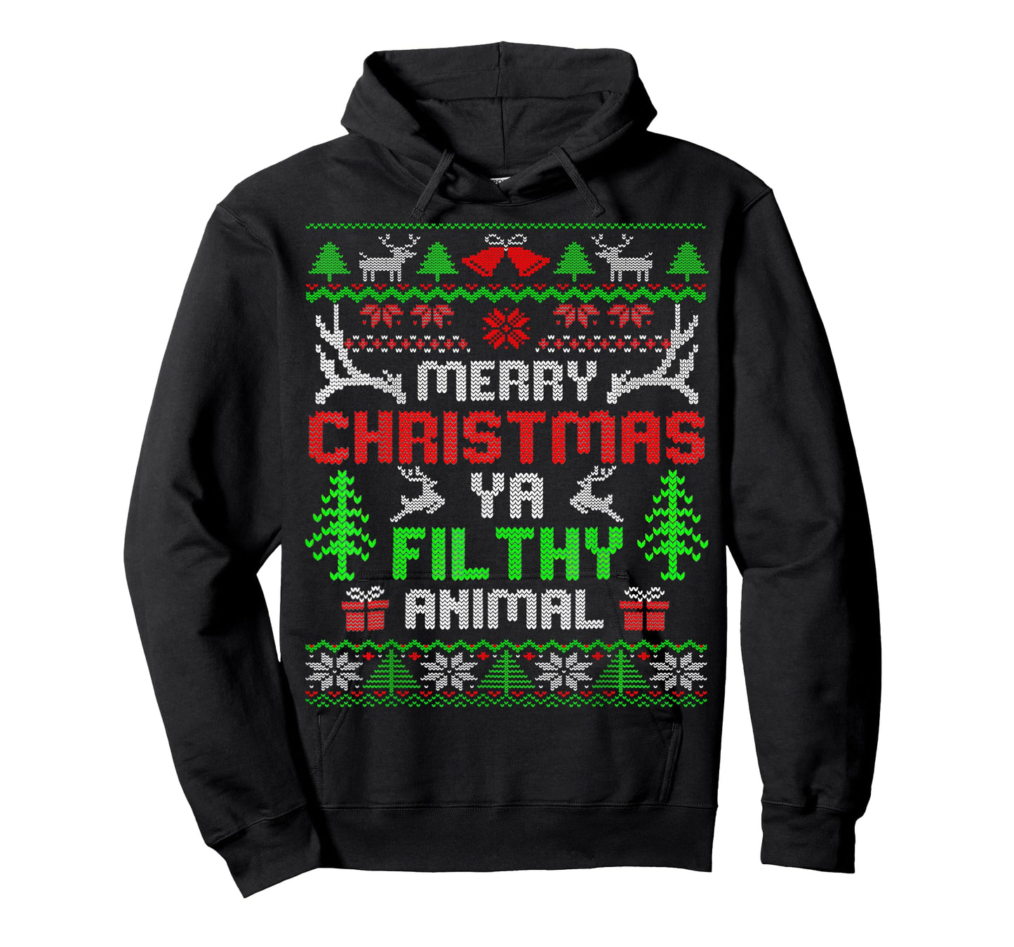 Merry Christmas Animal Filthy Ya Xmas Pajama T-Shirt