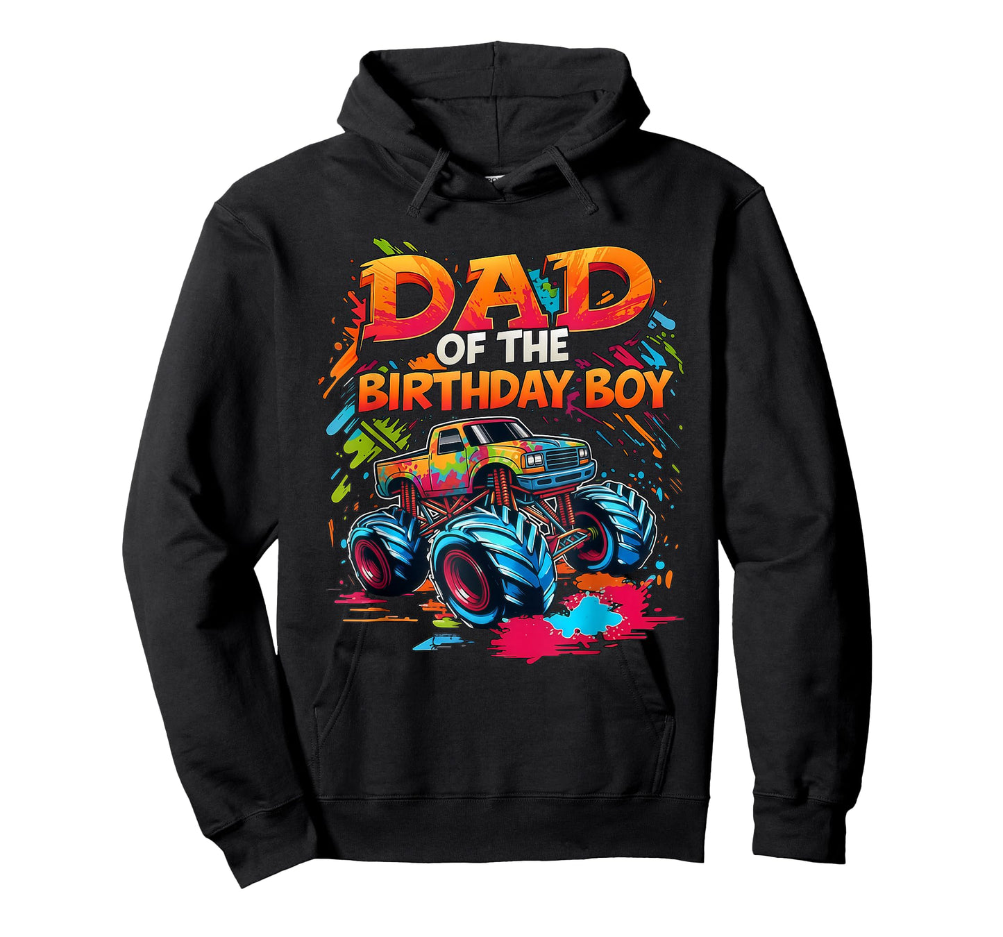 Dad of The Birthday Boy Monster Truck Gift Apparel for Men T-Shirt