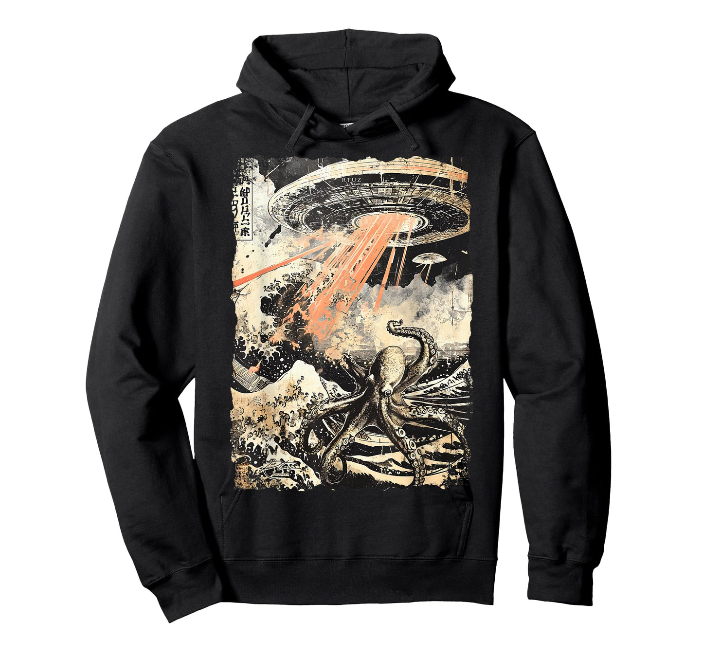 Y2K Streetwear Vintage Fashion Octopus Horror Monster Kraken T-Shirt