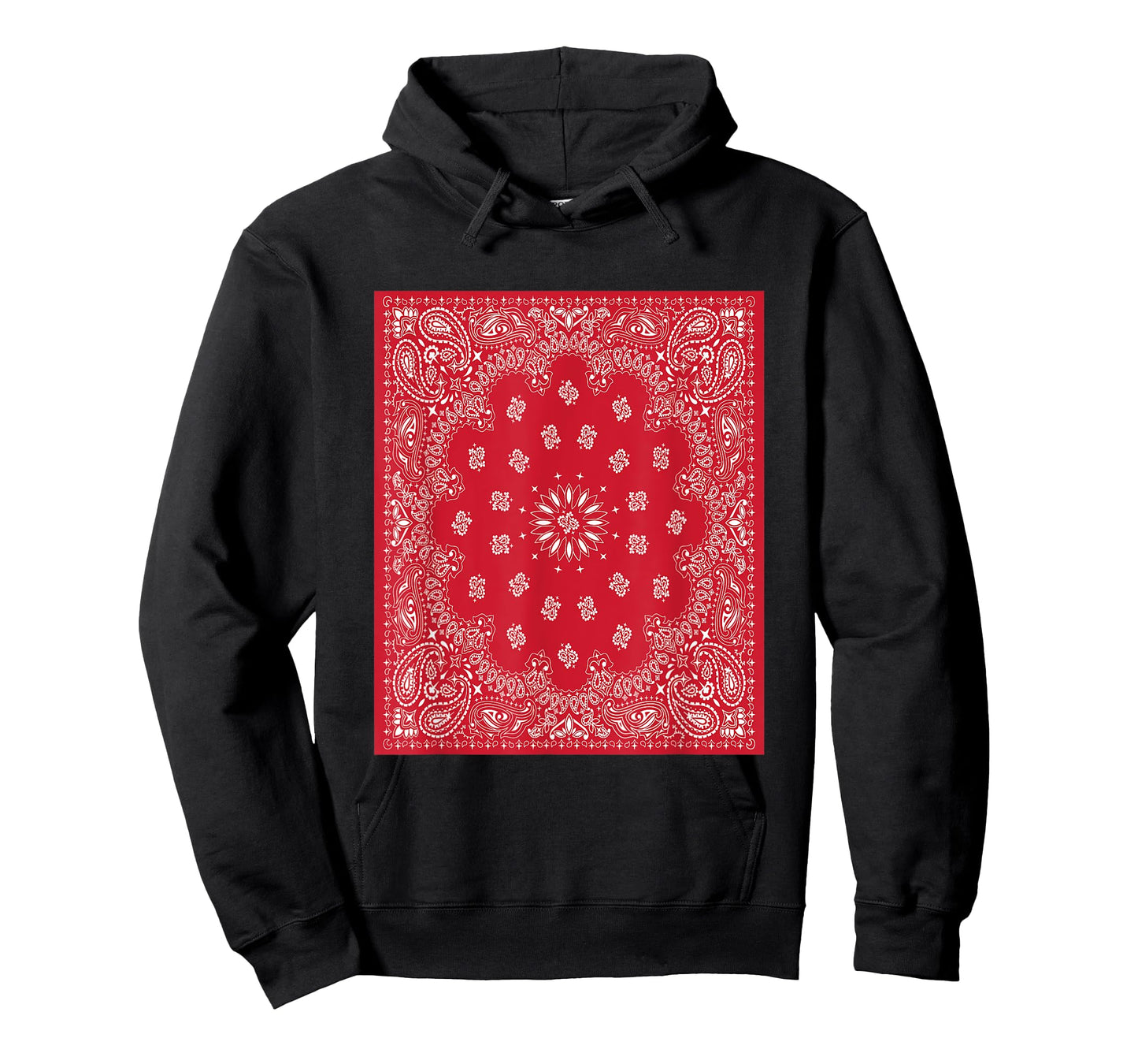 Red Bandana Print White Red Bandana Clothing Outfit OG Blood T-Shirt