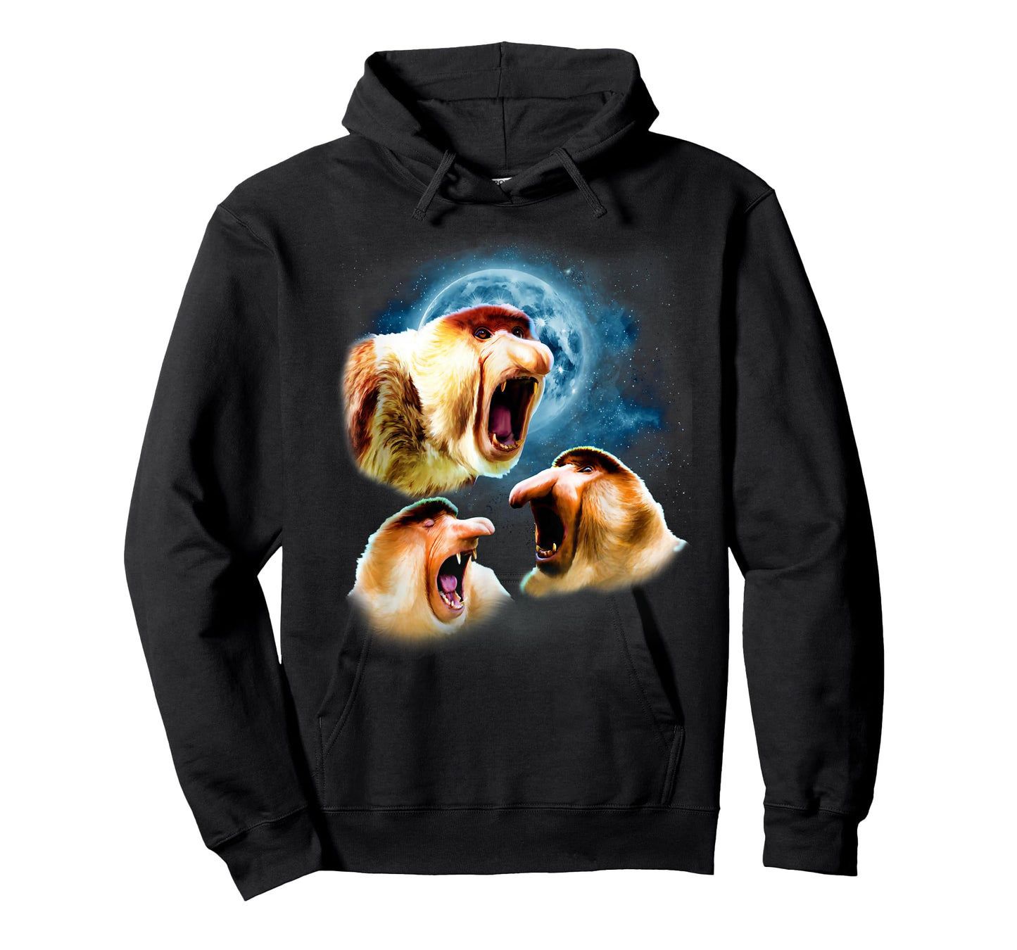 Howling at the Moon Shirt - Funny Proboscis Monkey T-Shirt