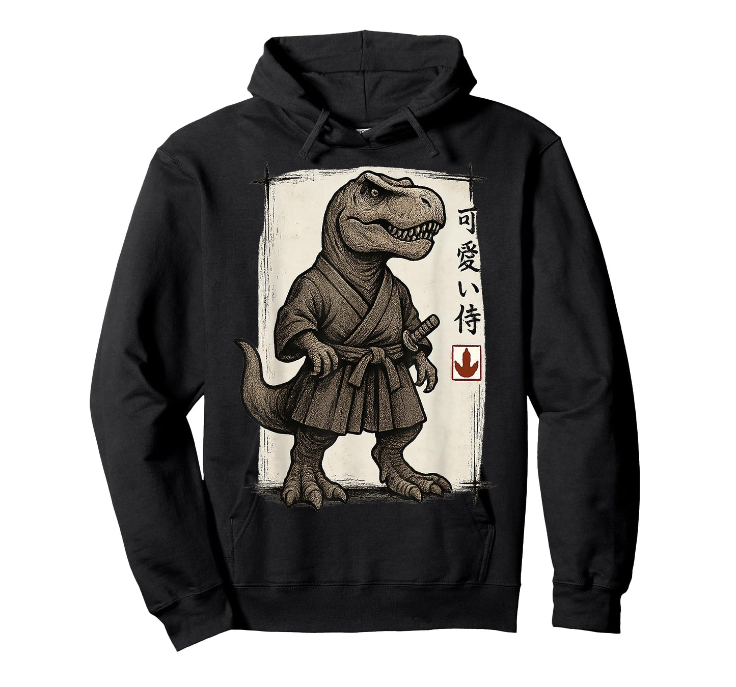 Samurai T Rex Japanese Art Anime Funny Gifts Men Women Kid T-Shirt