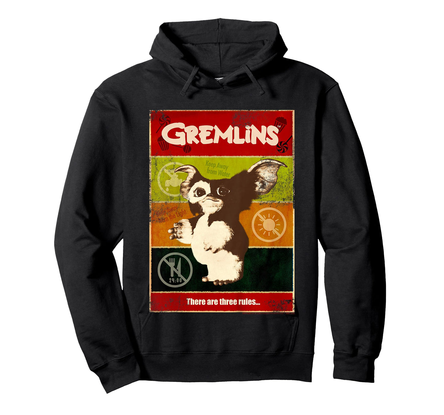 Kids Gremlins Gizmo Paneled Three Rules Poster T-Shirt