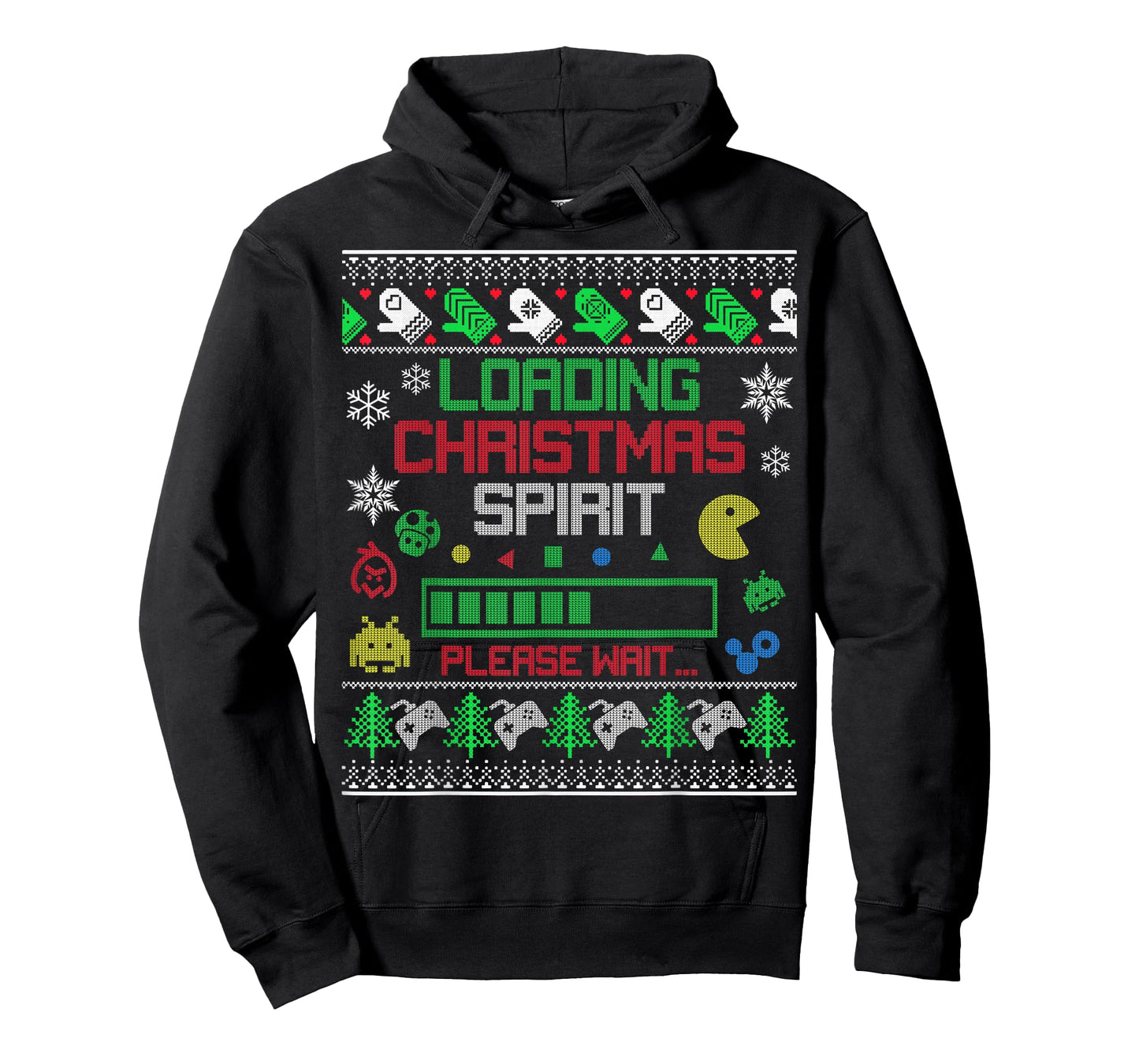 Christmas Gaming - Loading Christmas Spirit for Gamer Ugly T-Shirt