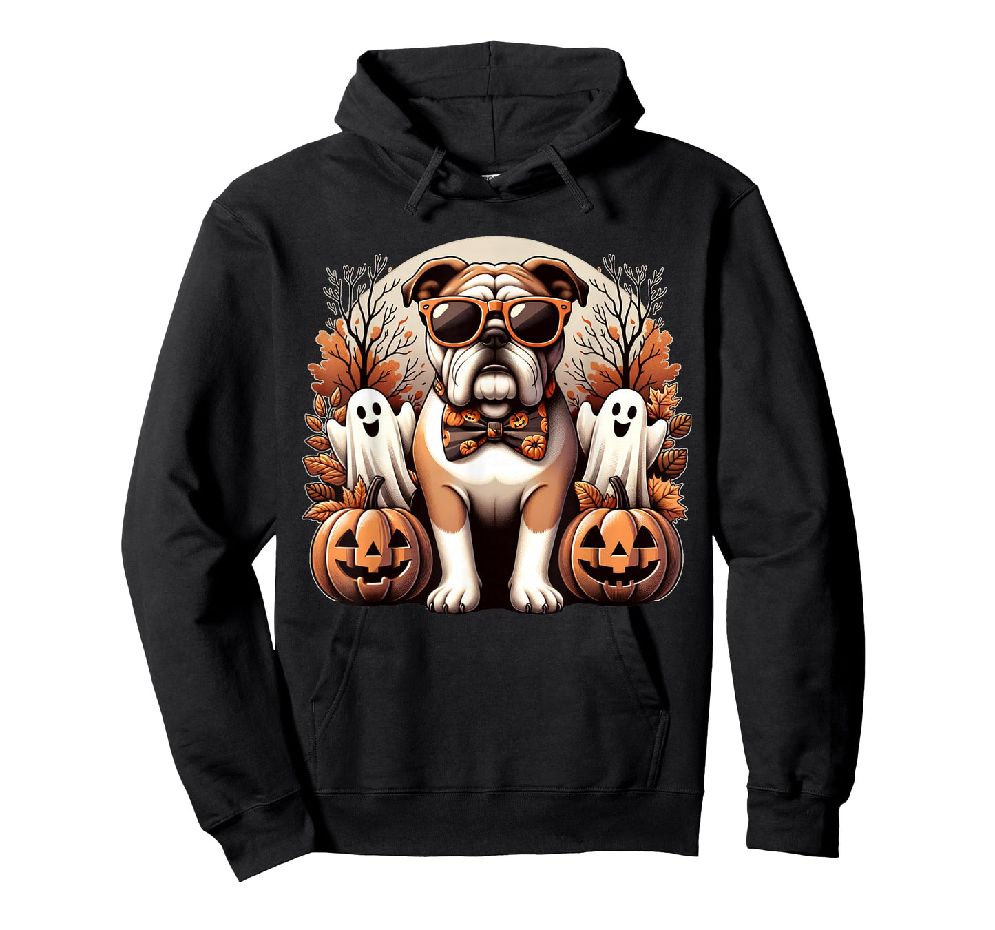 Funny Halloween Bulldog Dog Lover Spooky Season Bull Dog T-Shirt