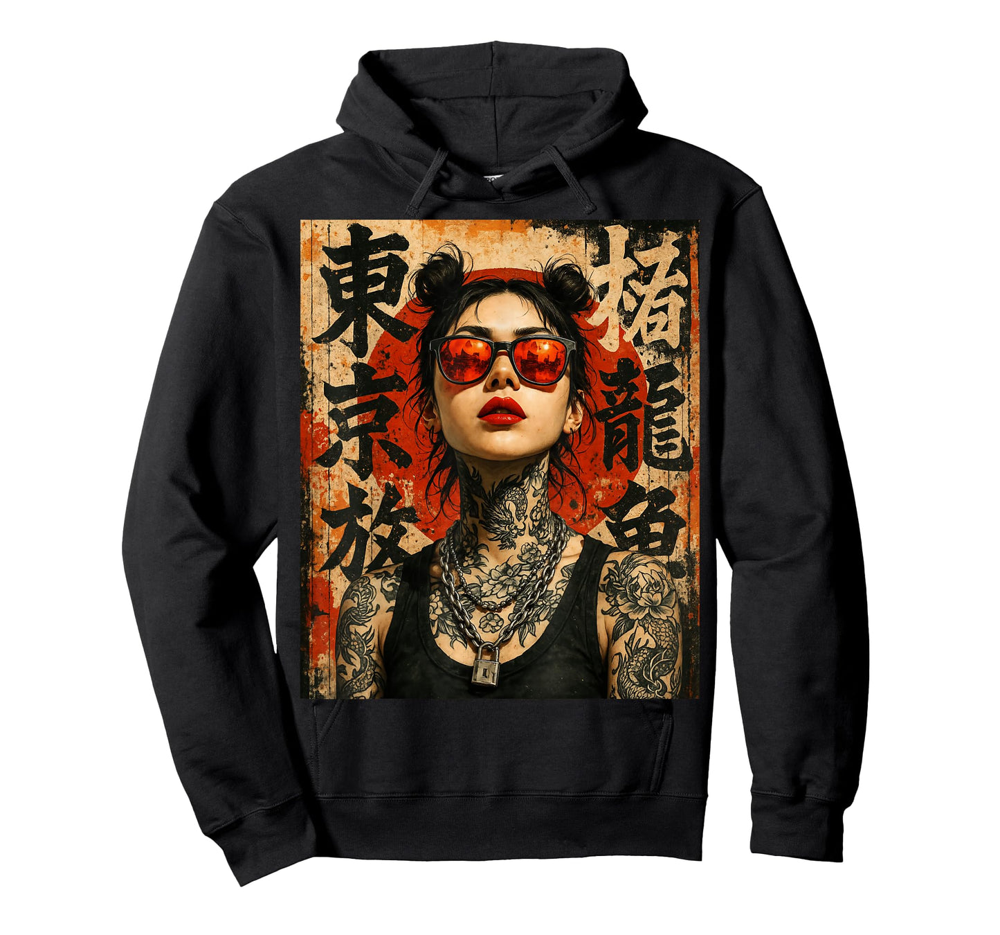 Anime Kawaii Japanese Samurai Geisha Tattoo K-Pop Y2K Manga T-Shirt