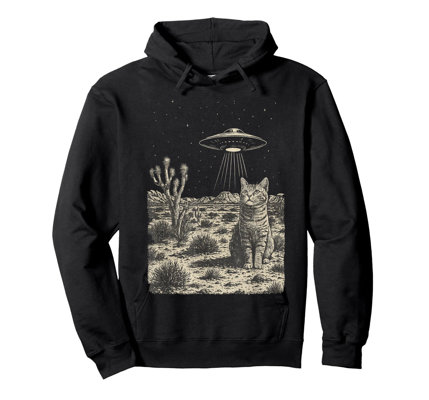 UFO Cat Cowboy Desert Alien Cat Cowboy Rodeo Western T-Shirt