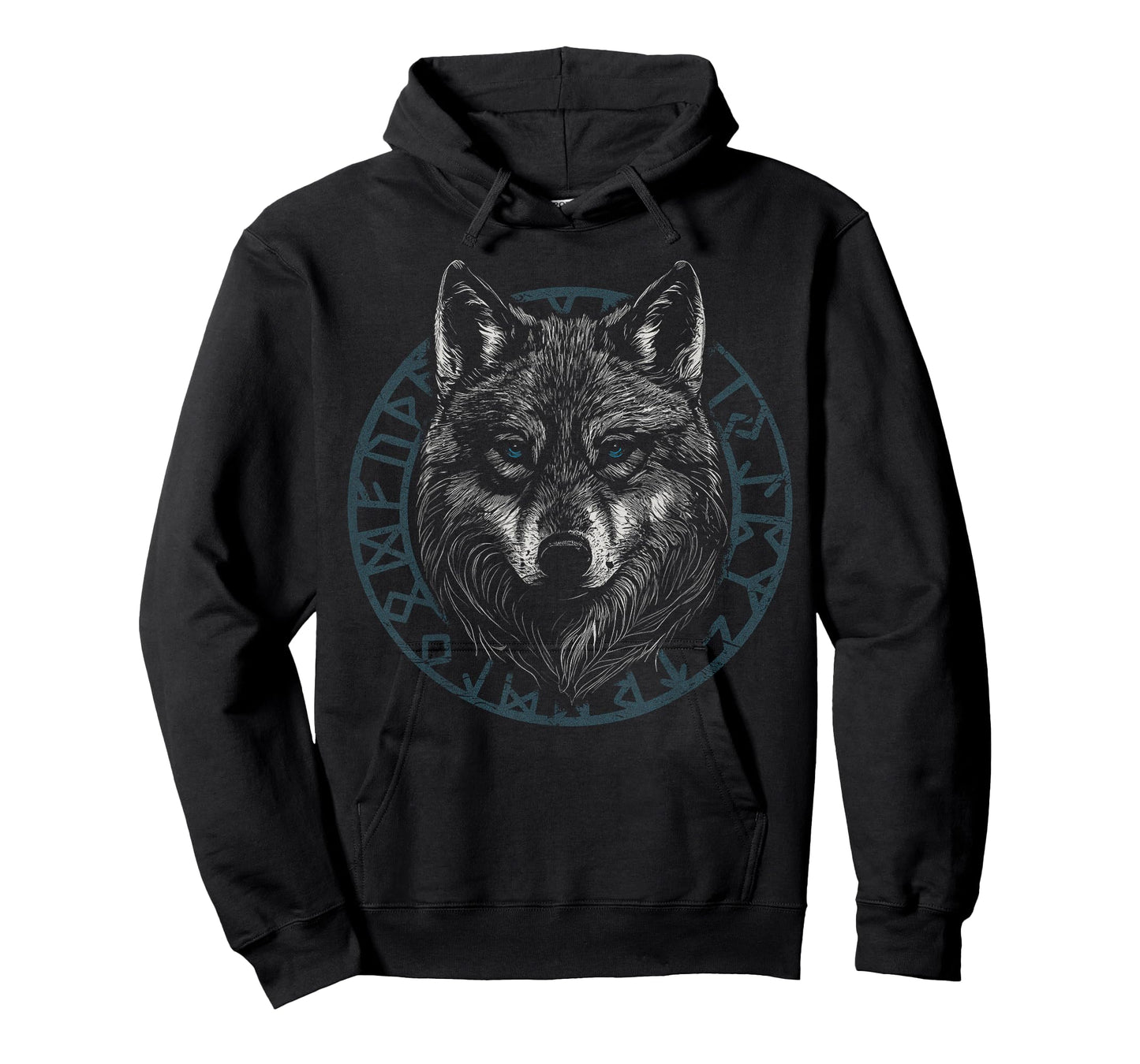 Wolf Viking Runes Nordic Celtic Wolf Lover T-Shirt