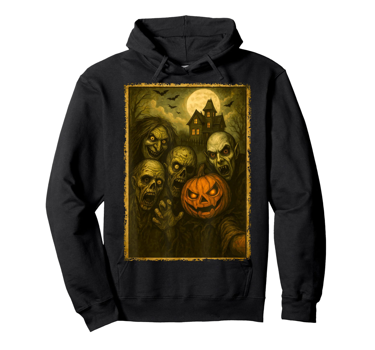 Monsters Group Selfie Meme Funny Halloween T-Shirt