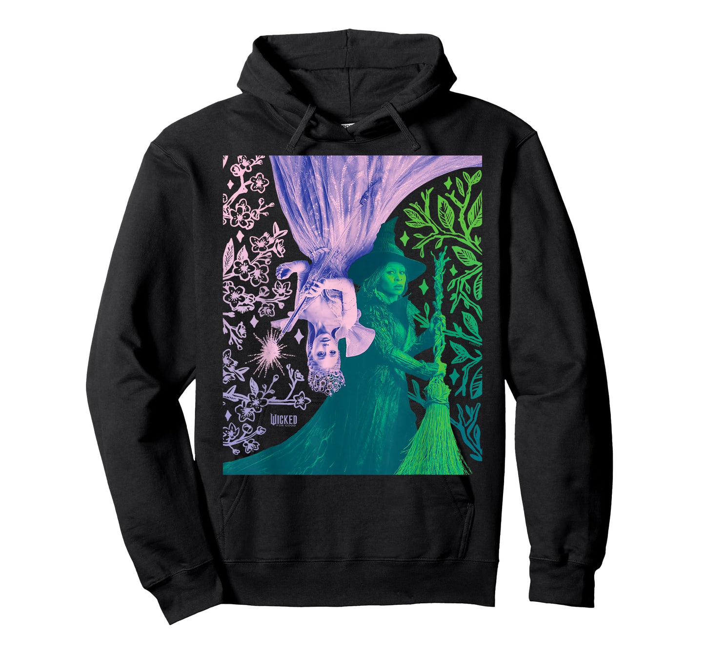 Wicked: for Good Glinda and Elphaba in Perfect Contrast T-Shirt