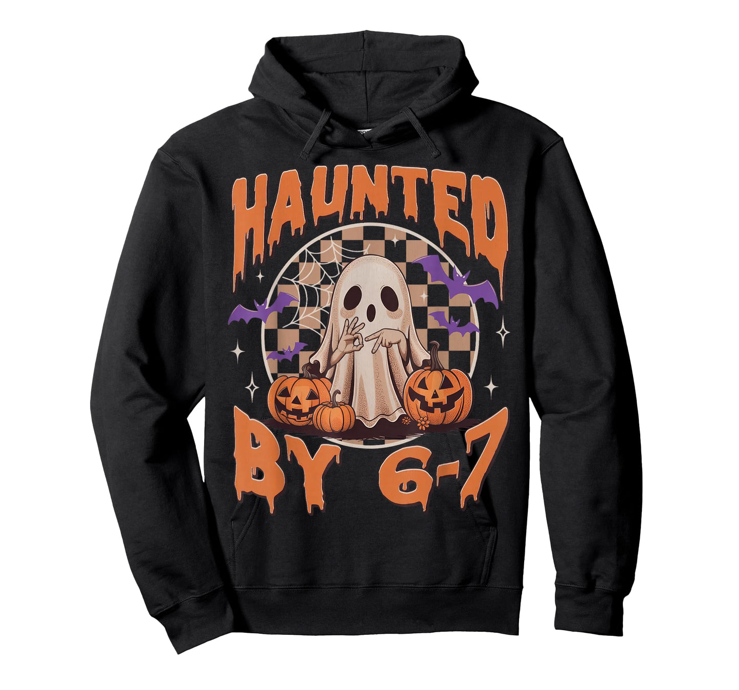 Haunted by 67 – Funny Ghost and Pumpkin Halloween Costume T-Shirt