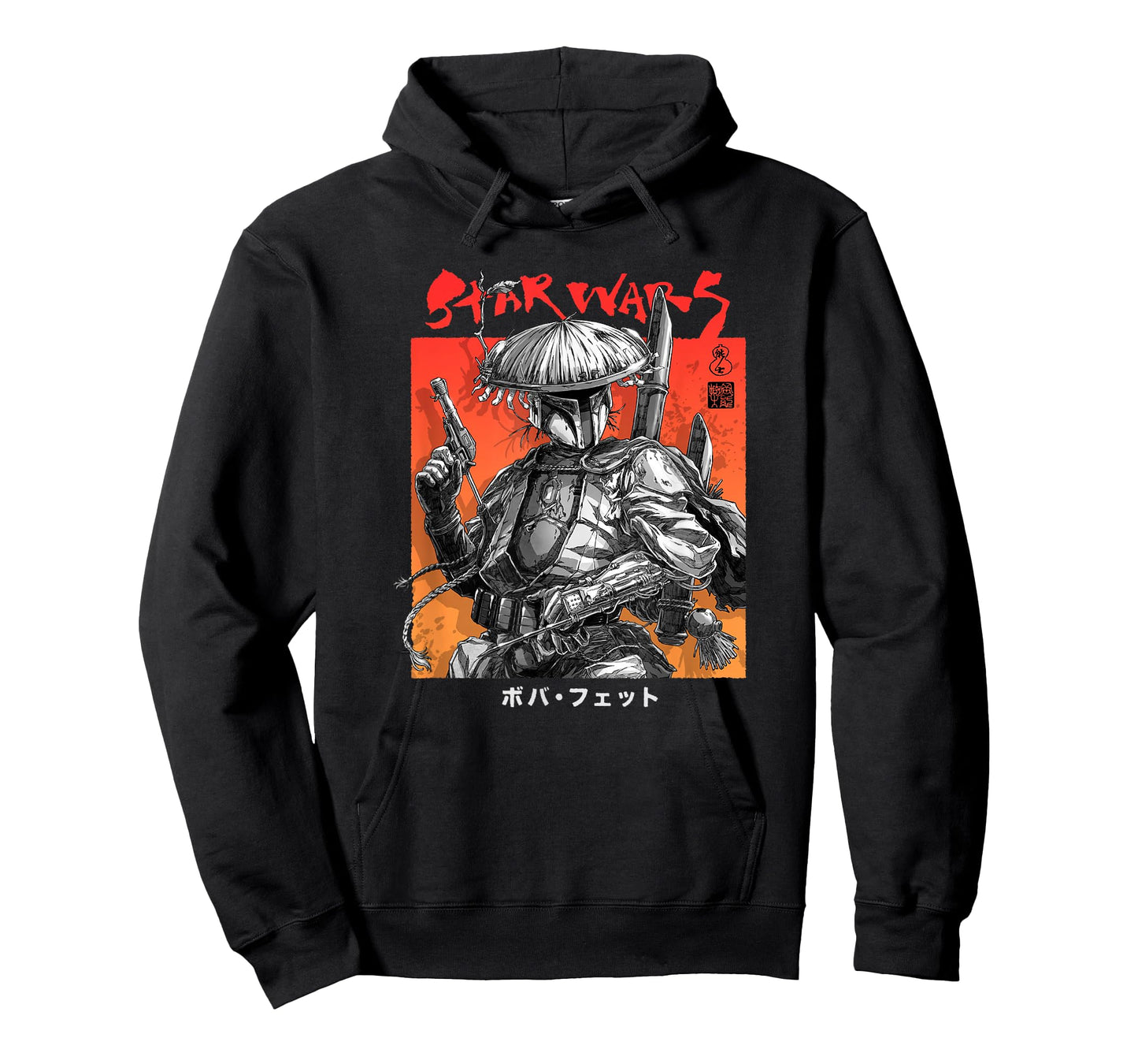 Star Wars Visions Boba Fett Samurai Poster T-Shirt