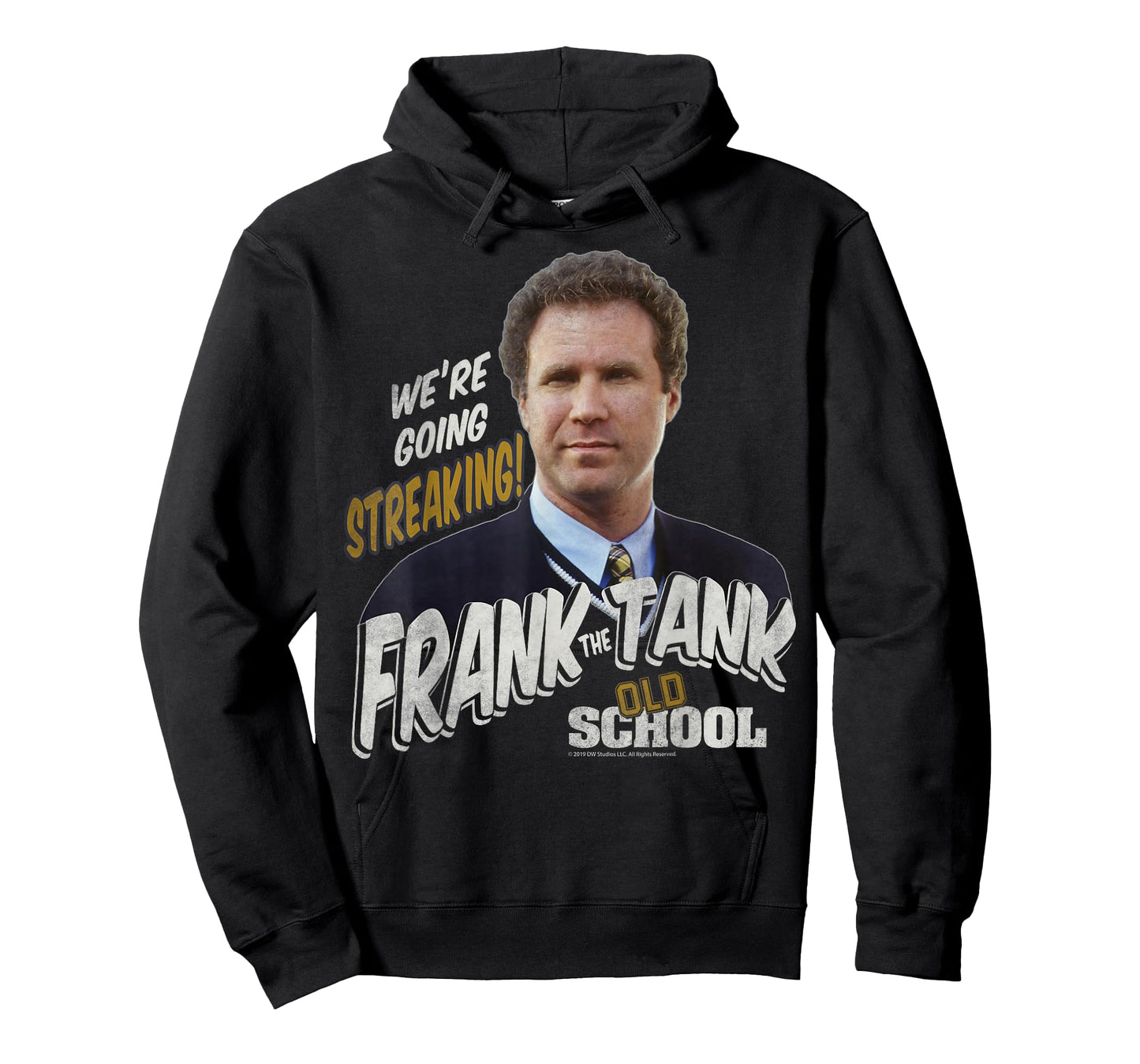 Old School Frank The Tank We're Going Streaking Portrait T-Shirt