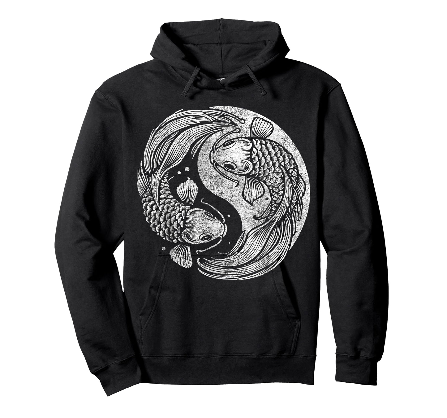 Yin And Yang Retro Japanese Koi Fish T-Shirt
